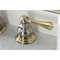 Kingston Brass KB3979BL 8" Widespread Bathroom Faucet, Brushed Nickel/Polished Brass KB3979BL - alternate 4
